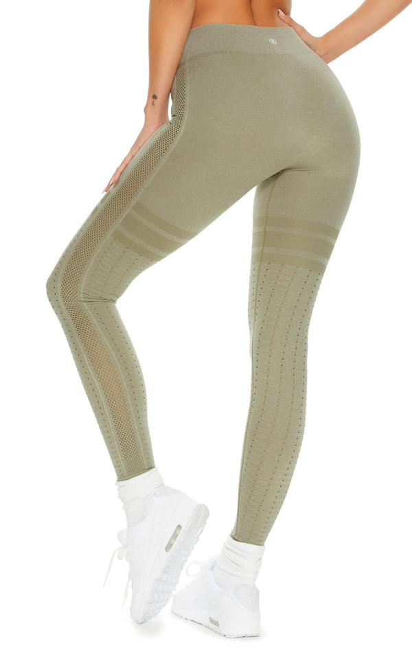 Alo Yoga Women's Moto Legging, Gravel/Gravel Glossy, Large