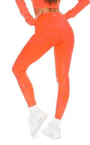 Power Move Seamless High-Waist Leggings | Powerwash Hi-Litr Orange