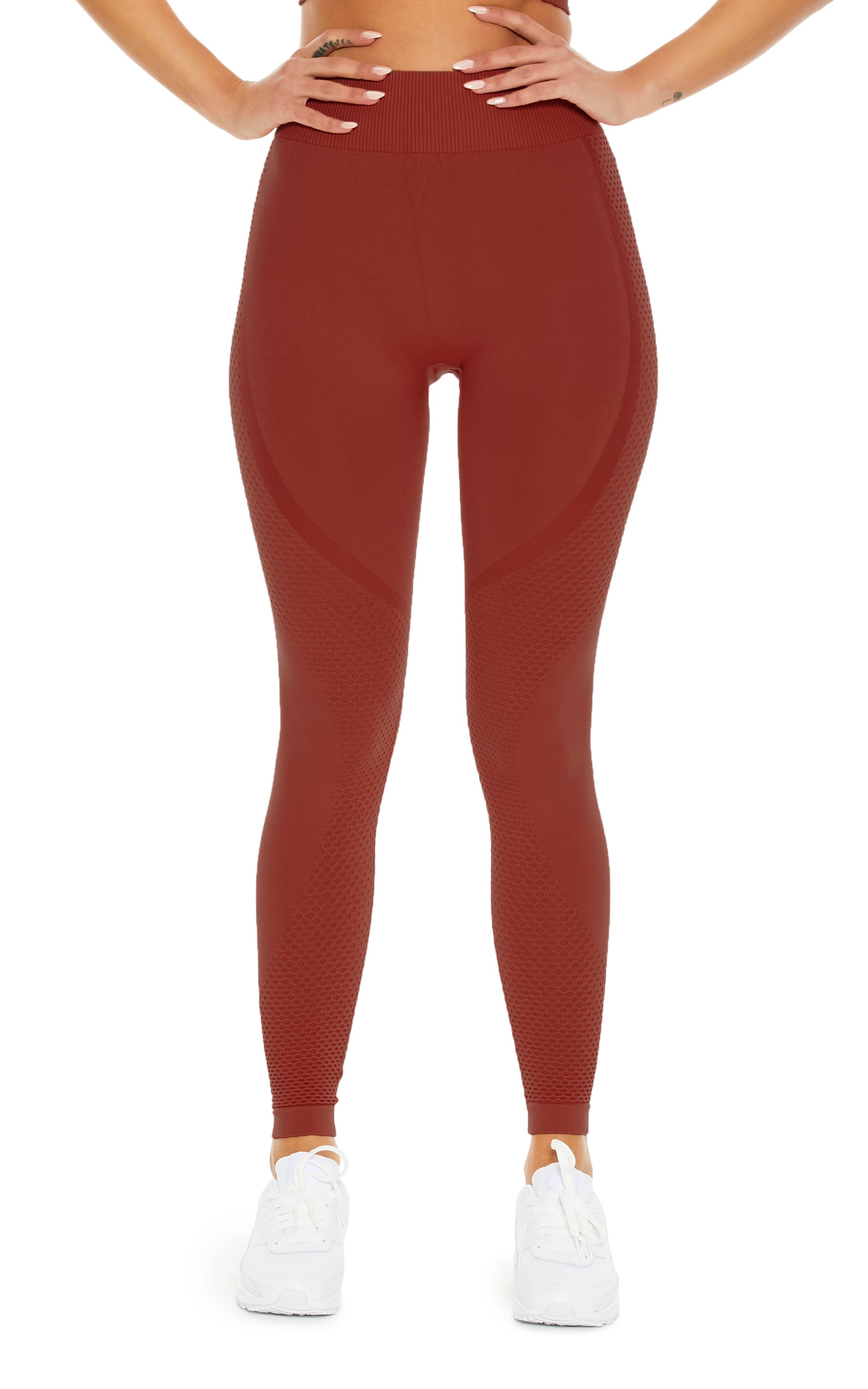 Maroon High Rise Lift and Shape Skinny Jeggings for Women -609 at
