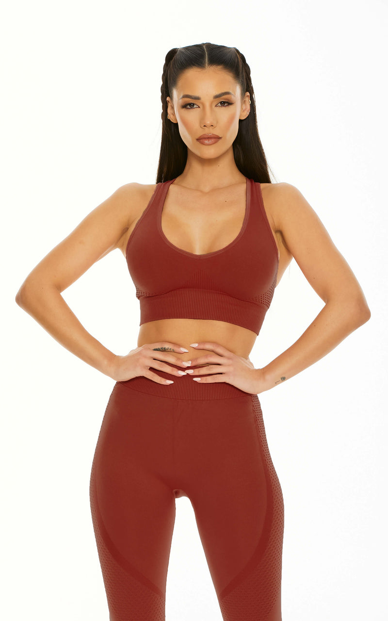 Total Boss Padded Racerback Sports Bra | The Begining Of